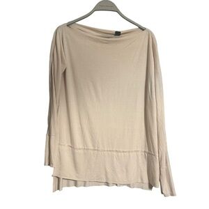 We the free Cream Long Sleeve Top xs new oversized laganlook boxy slouchy lounge